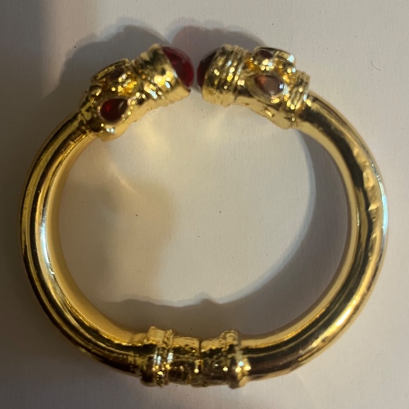 Julie Voss style camper bracelet with red stones - Picture 3 of 6